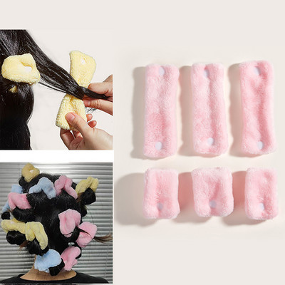 10 gab. matu ruļļi Mīksta miega spilvena matu ruļļi komplekts Labākais elastīgais putu un sūkļa burvju matu kopšanas līdzeklis DIY matu veidošanas rīki