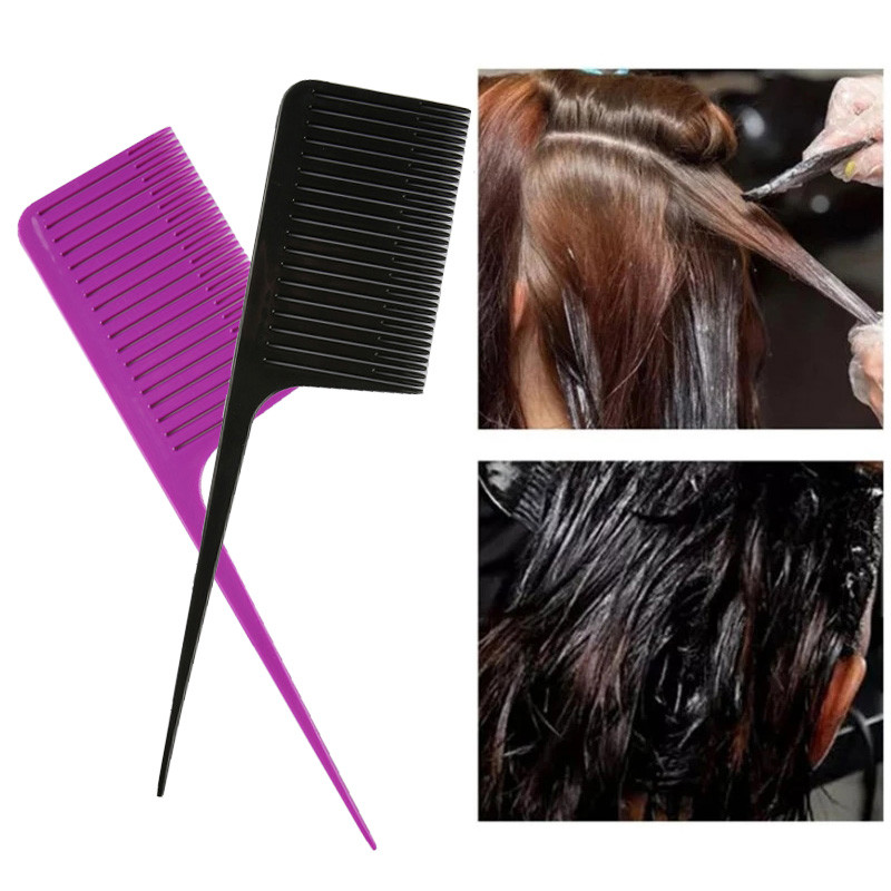 Juuksevärvi kamm Candy Color Juuksur Juuksed Esiletõstetud kamm Salongitarbed Antistaatilised Stiilitööriistad Juuksehari Juuksur