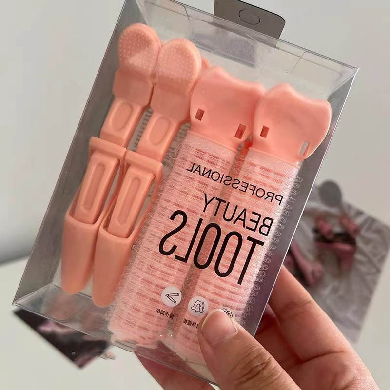 Hajgyökér bolyhos klip szett göndör hajcsavarók görgős haj természetes bolyhos frufru Hajformázó kapocs Hajtű koreai hajkiegészítők