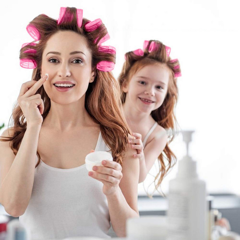 Samoprihvatljivi uvijači za kosu 6kom Set čarobnih uvijača za kosu Frizerski salon Uvijanje bez zagrijavanja DIY alat za frizure za žene Djevojke