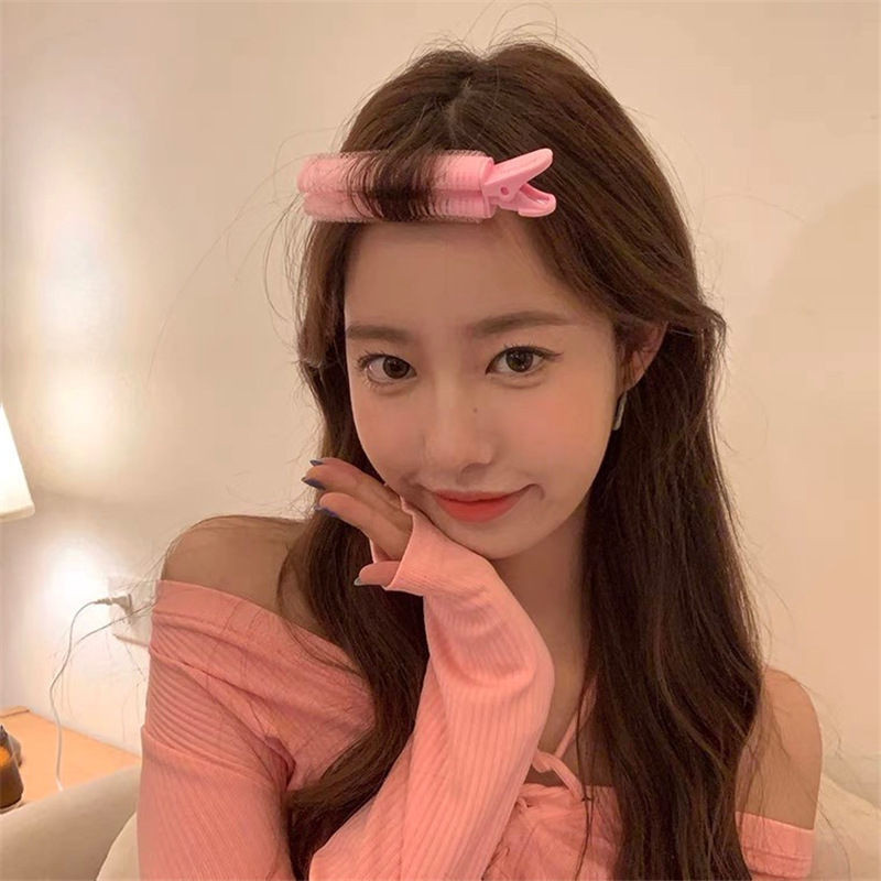 2kom Korijen kose Pahuljaste kopče za kosu Lazy Hair kopče Hair Top Bangs Styling Curling Barel Prijenosne korejske kopče za kosu Uvijači za kosu