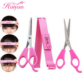 Huiyun 3 db fodrász olló frufru fodrász szalon fodrász olló rozsdamentes acél vágás vékonyító fodrász kiegészítők