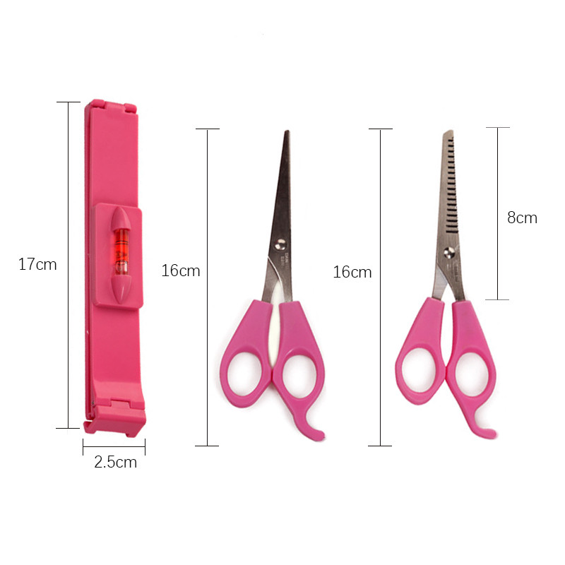 Huiyun 3 db fodrász olló frufru fodrász szalon fodrász olló rozsdamentes acél vágás vékonyító fodrász kiegészítők