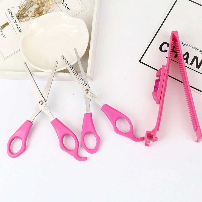 Huiyun 3 db fodrász olló frufru fodrász szalon fodrász olló rozsdamentes acél vágás vékonyító fodrász kiegészítők