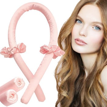 Heatless Hair Roller Ribbon Silk Girl Hairwear Маши Lazy Curling Rod No Heat Sleeping Soft Curler лента за глава за женска стилизация