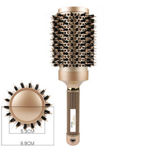 1 ΤΕΜ. Επαγγελματική χτένα κομμωτηρίου 4 μεγεθών Στρογγυλή χτένα μαλλιών Βούρτσες για μπούκλες κομμωτικής χτένα Κεραμική σιδερένια χτένα για βαρέλι