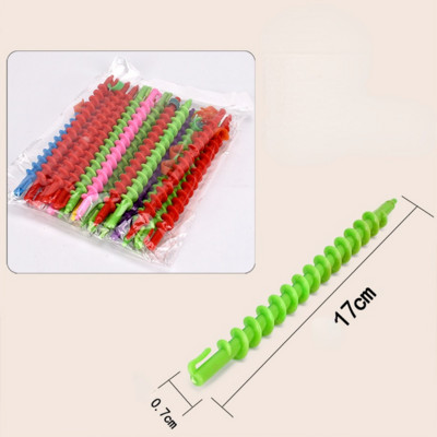 Un pachet de plastic LongStyling Barber Salon Tool Coafură Spiral Hair Perm Tijă formatoare de val ruloul de păr hairroot clip de volum