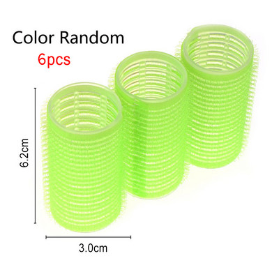 Vruća rasprodaja, 6 kom./komplet, veliki uvijači za kosu u nasumičnim bojama u više veličina, samoprihvatljivi, profesionalni uvijači za frizerske salone Alati za frizerske salone