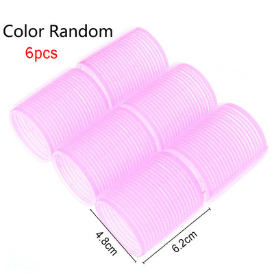 Vruća rasprodaja, 6 kom./komplet, veliki uvijači za kosu u nasumičnim bojama u više veličina, samoprihvatljivi, profesionalni uvijači za frizerske salone Alati za frizerske salone