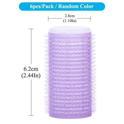 6Gb Matu ruļļi Pašlīmējošie matu ruļļi Lazy Curler Styling Kērlinga Lente Matu Ruļļi Karsējama Kērlinga Rodas Galvas saite C0023A