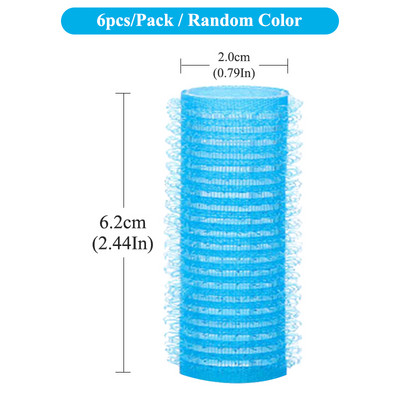 6Gb Matu ruļļi Pašlīmējošie matu ruļļi Lazy Curler Styling Kērlinga Lente Matu Ruļļi Karsējama Kērlinga Rodas Galvas saite C0023A