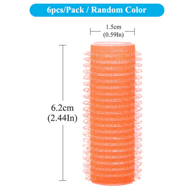 6Gb Matu ruļļi Pašlīmējošie matu ruļļi Lazy Curler Styling Kērlinga Lente Matu Ruļļi Karsējama Kērlinga Rodas Galvas saite C0023A