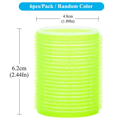 6Gb Matu ruļļi Pašlīmējošie matu ruļļi Lazy Curler Styling Kērlinga Lente Matu Ruļļi Karsējama Kērlinga Rodas Galvas saite C0023A