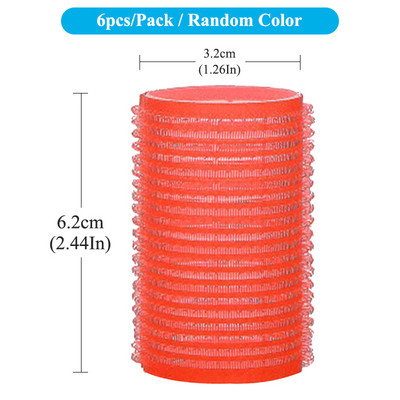 6Gb Matu ruļļi Pašlīmējošie matu ruļļi Lazy Curler Styling Kērlinga Lente Matu Ruļļi Karsējama Kērlinga Rodas Galvas saite C0023A