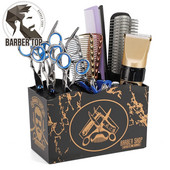 Kirpyklos įrankių laikymo dėžė 5 sluoksnių kirpyklos žirklės šukos segtukai, salono formavimo įrankiai, laikymo lentynos, kosmetikos tvarkyklės