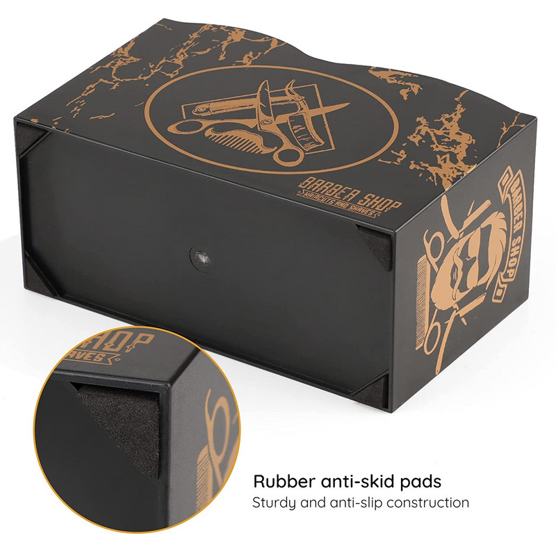 Kirpyklos įrankių laikymo dėžė 5 sluoksnių kirpyklos žirklės šukos segtukai, salono formavimo įrankiai, laikymo lentynos, kosmetikos tvarkyklės