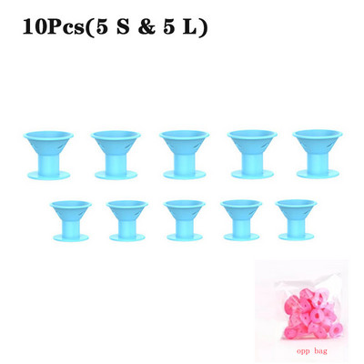 Mekani gumeni silikonski uvijač za kosu bez grijanja Twist valjci za kosu Stezaljke Ne ozljeđuju kovrče za kosu Alati za oblikovanje DIY Djevojka Dama 10/20 kom