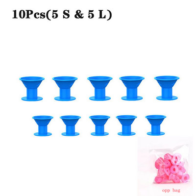 Mekani gumeni silikonski uvijač za kosu bez grijanja Twist valjci za kosu Stezaljke Ne ozljeđuju kovrče za kosu Alati za oblikovanje DIY Djevojka Dama 10/20 kom