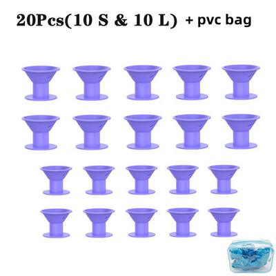 Mekani gumeni silikonski uvijač za kosu bez grijanja Twist valjci za kosu Stezaljke Ne ozljeđuju kovrče za kosu Alati za oblikovanje DIY Djevojka Dama 10/20 kom