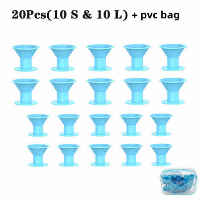 Mekani gumeni silikonski uvijač za kosu bez grijanja Twist valjci za kosu Stezaljke Ne ozljeđuju kovrče za kosu Alati za oblikovanje DIY Djevojka Dama 10/20 kom