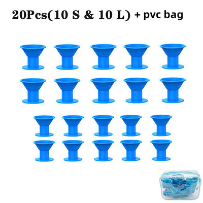 Mekani gumeni silikonski uvijač za kosu bez grijanja Twist valjci za kosu Stezaljke Ne ozljeđuju kovrče za kosu Alati za oblikovanje DIY Djevojka Dama 10/20 kom