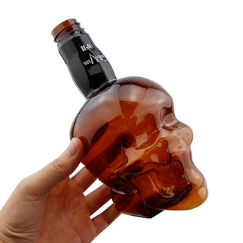 Επαγγελματικό μπουκάλι κομμωτηρίου 500ML Skull Head Design Barber Watching Can Haircut Tools Αξεσουάρ για κομμωτήριο