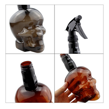 Επαγγελματικό μπουκάλι κομμωτηρίου 500ML Skull Head Design Barber Watching Can Haircut Tools Αξεσουάρ για κομμωτήριο