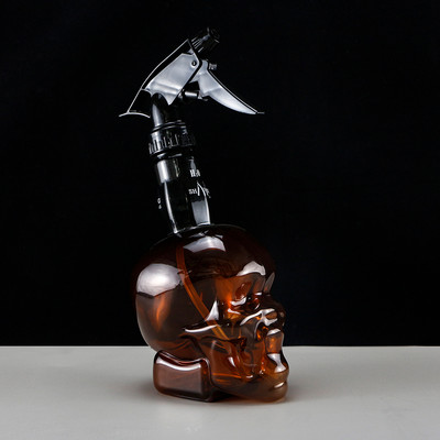 Επαγγελματικό μπουκάλι κομμωτηρίου 500ML Skull Head Design Barber Watching Can Haircut Tools Αξεσουάρ για κομμωτήριο