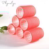 Ролки за коса 6 бр Маши за коса с произволен цвят Ролки Направи си сам Салон Фризьорски инструменти за жени Голяма самозахващаща се маша за коса Без топлина