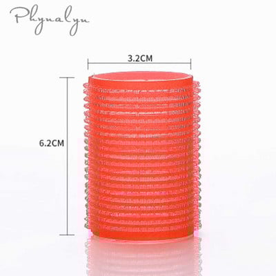 Ролки за коса 6 бр Маши за коса с произволен цвят Ролки Направи си сам Салон Фризьорски инструменти за жени Голяма самозахващаща се маша за коса Без топлина