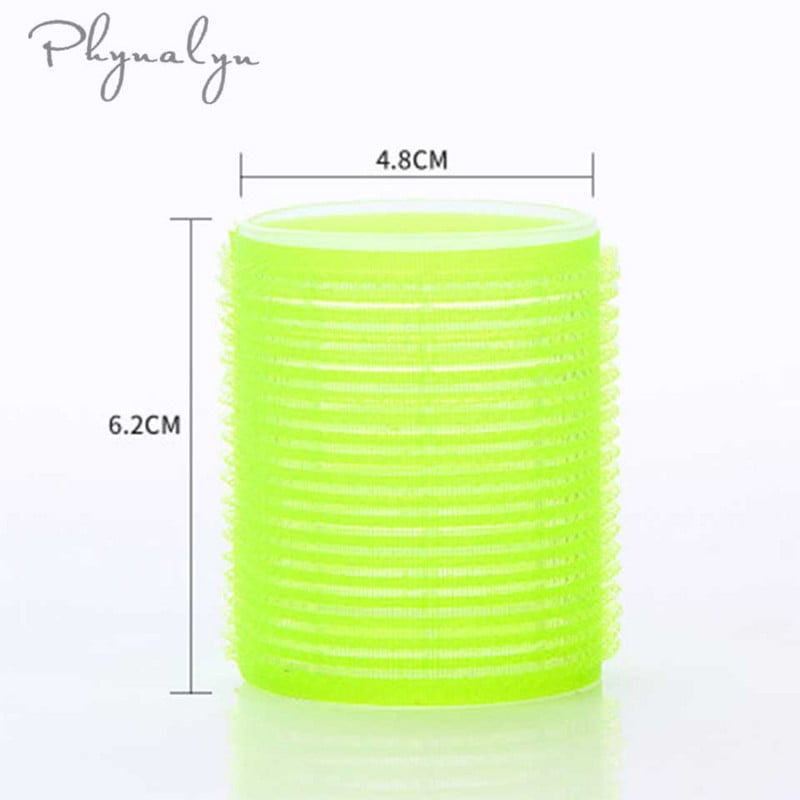 Ролки за коса 6 бр Маши за коса с произволен цвят Ролки Направи си сам Салон Фризьорски инструменти за жени Голяма самозахващаща се маша за коса Без топлина