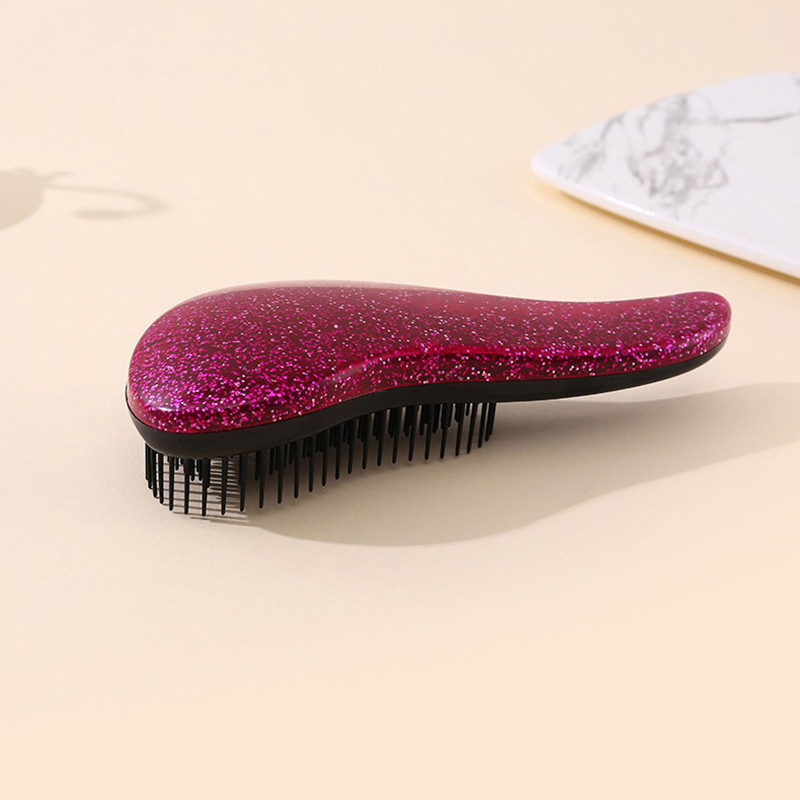 Shiny Stars Massaažikamm Sõlmevastane Juuksehari Juuksur Professionaalne dušš Detangling Kamm Juuksehooldus Salongi Stiilitööriistad