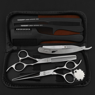 6-tollised juuksekäärid Professionaalsed juuksuri käärid juuksuri juuksekääride komplekt Salongi juukselõikus harvenduskäärid Jaapan 440C teras
