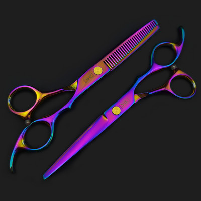 6-tollised juuksekäärid Professionaalsed juuksuri käärid juuksuri juuksekääride komplekt Salongi juukselõikus harvenduskäärid Jaapan 440C teras