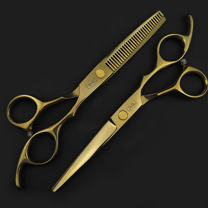 6-tollised juuksekäärid Professionaalsed juuksuri käärid juuksuri juuksekääride komplekt Salongi juukselõikus harvenduskäärid Jaapan 440C teras