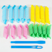 Ρολά μαλλιών Σχεδιασμός σαλιγκαριού χωρίς κυματομορφή 10/18 τεμ. 4 σπειροειδής ράβδοι στρογγυλές μπούκλες Μπουκλές μαλλιών Μαλακό ψαλιδάκι μαλλιών Bendy κύλινδροι για τα μαλλιά DIY