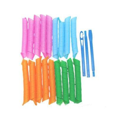 Ρολά μαλλιών Σχεδιασμός σαλιγκαριού χωρίς κυματομορφή 10/18 τεμ. 4 σπειροειδής ράβδοι στρογγυλές μπούκλες Μπουκλές μαλλιών Μαλακό ψαλιδάκι μαλλιών Bendy κύλινδροι για τα μαλλιά DIY