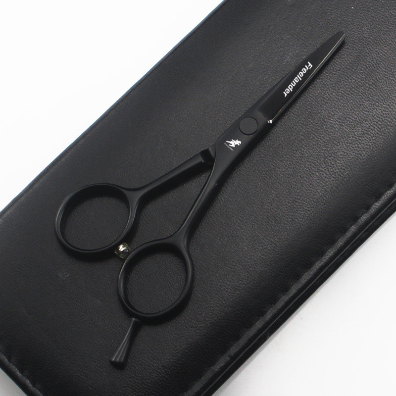 4" 5" 5,5" επαγγελματικό σετ ψαλιδιών κομμωτικής Stylist Flat Shears Thinning Scissors haircut Ψαλίδι μαλλιών μαύρης βαφής 440c