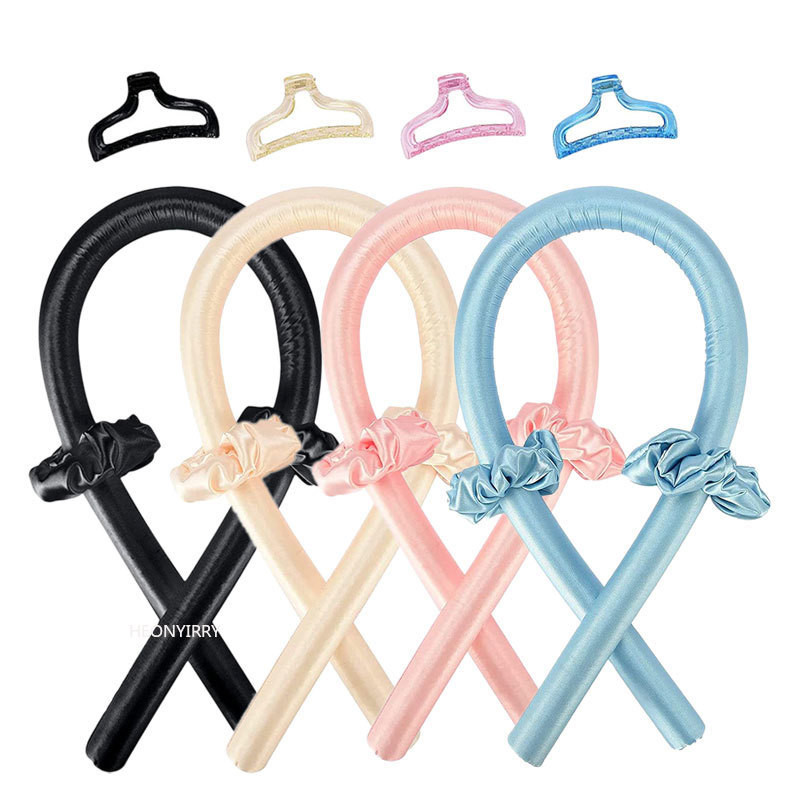 Σγουρό μπούκλα No Heat Flexi Rods Heatless μπούκλα Αξεσουάρ για styling μαλλιών για ύπνο Σετ κομμωτηρίου Rollers curlers Clip