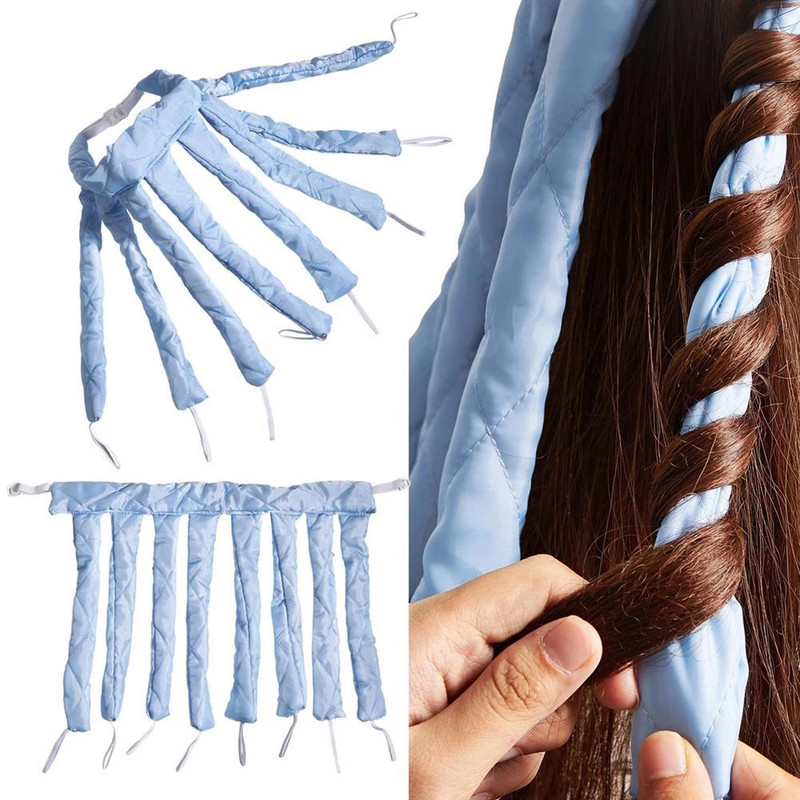 Nešildomas plaukų suktukas be karščio nešildomas garbanos strypas Galvos juostelė miegančios galvos juostos be šilumos Moteriški „pasidaryk pats“ tingūs plaukų formavimo įrankiai Nauja 2022 m.