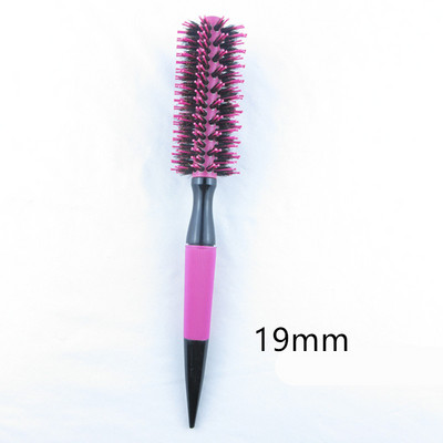 1/6 ΤΕΜ. Ξύλινη στρογγυλή βούρτσα μαλλιών με τρίχες αγριόχοιρου Mix Nylon Styling Tools Ceramics Ion Hair Brush Professional 40