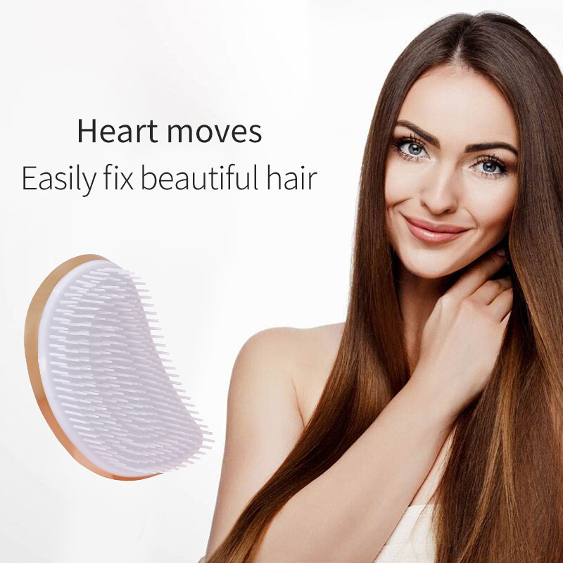 Χρυσή βούρτσα μαλλιών Γυναικεία χτένα Μασάζ που ξεμπερδεύει Αντιστατικό Περιποίηση μαλλιών Τριχωτό κεφαλής Μείωση τριχόπτωσης Εργαλείο styling Αξεσουάρ κουρείου