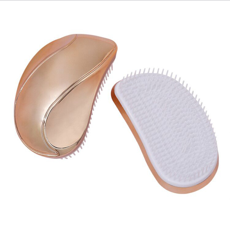 Χρυσή βούρτσα μαλλιών Γυναικεία χτένα Μασάζ που ξεμπερδεύει Αντιστατικό Περιποίηση μαλλιών Τριχωτό κεφαλής Μείωση τριχόπτωσης Εργαλείο styling Αξεσουάρ κουρείου