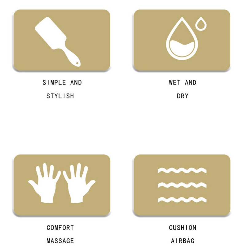 Επαγγελματική βούρτσα μαλλιών Paddle Hairbrush Detangling Hairbrush Massage Scalp Styling Tool for Women Ίσια Σγουρά Σγουρά Κυματιστά Ξηρά Υγρό Παχύ