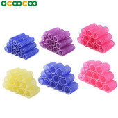 12 PCS automātiski kontrolē matu ruļļus, lai satvertu jebkura izmēra mājas salonu DIY frizūras matu dizaina instrumenta krāsa nejauši nosūtīta