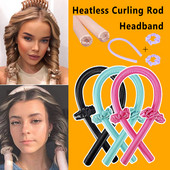 Slik Satin Heatless Rod Curling Headband No Heat Hair Curlers Lazy Curling Sleeping Soft Hair Rolls Hair Styling Rod бигуди
