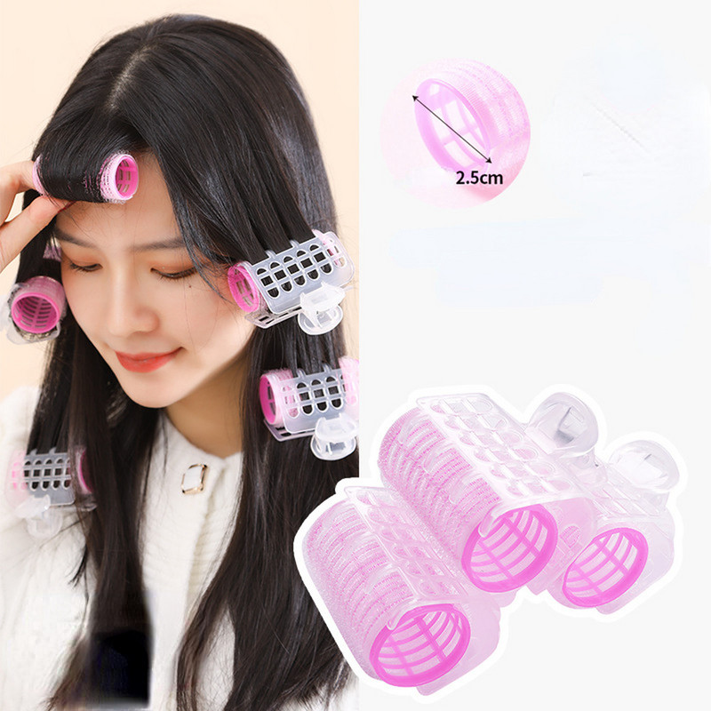 3gab/partija matu rullīši Bang Roll ruļļi Matu ruļļi Plastmasas pašlīmējošie matu loki frizieru rīks meitenes skaistuma veidošanas rīks