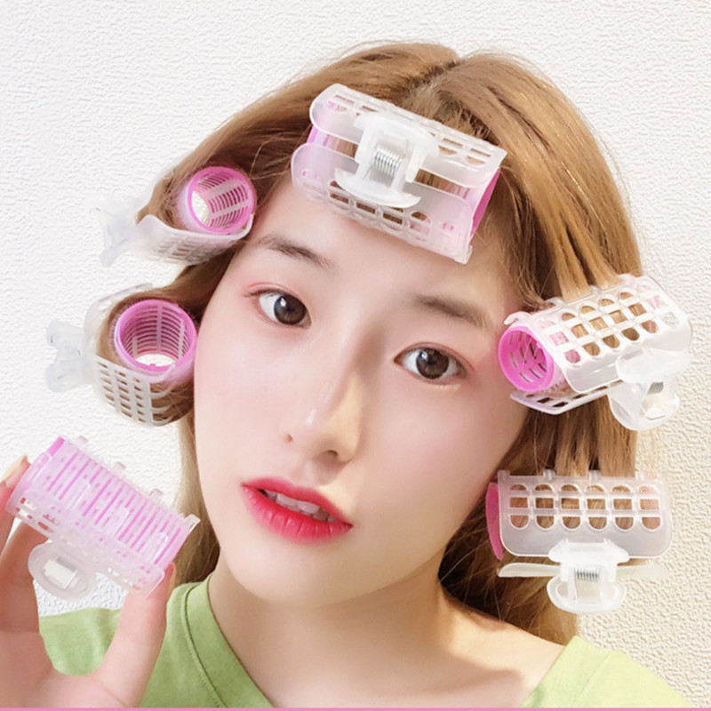 3gab/partija matu rullīši Bang Roll ruļļi Matu ruļļi Plastmasas pašlīmējošie matu loki frizieru rīks meitenes skaistuma veidošanas rīks