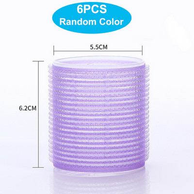 6 gab. Pašsaķeres matu rullīši Nekarstoši matu ruļļi bez karstuma matu sprādzieni Volume pašlīmējošie āķis un cilpa DIY veidošanas rīki