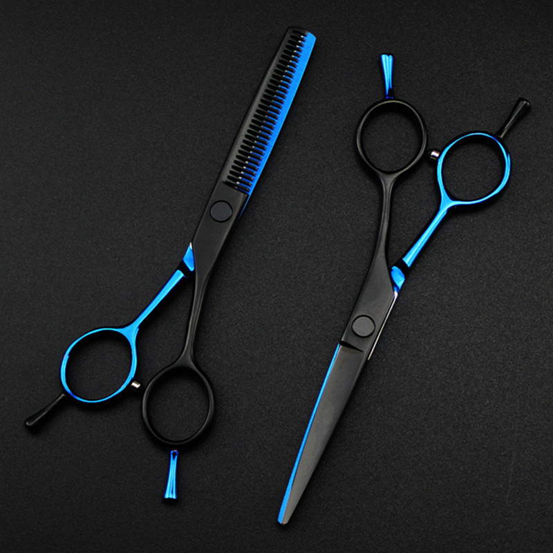 Επαγγελματικό ψαλίδι κοπής JP 440c 5,5'' μπλε μαύρο κομμένο ψαλίδι κούρεμα κούρεμα αραίωση κουρέας ψαλίδι κουρεύματος Ψαλίδι κομμωτηρίου